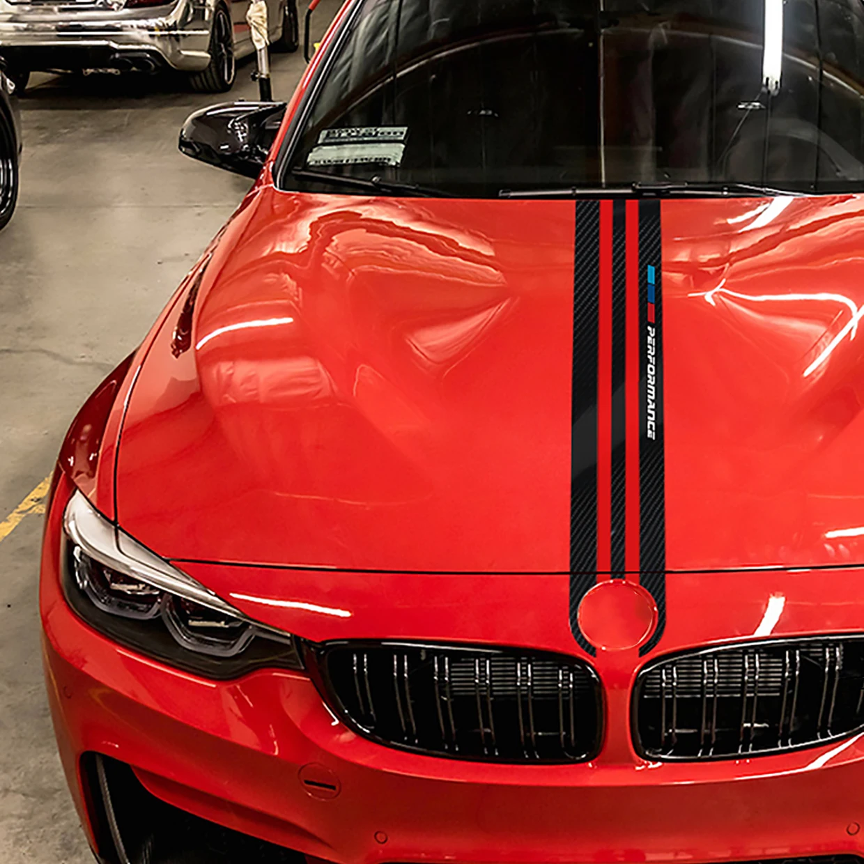 Стикеры для стайлинга автомобиля наклейки из углеродного волокна на капот BMW e90 e46