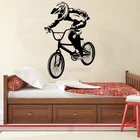 Велосипедные велосипедные наклейки на стену в стиле Фристайл хобби виниловые художественные домашние Декорации для детской комнаты мальчика подростков спальни спортивные наклейки роспись S203