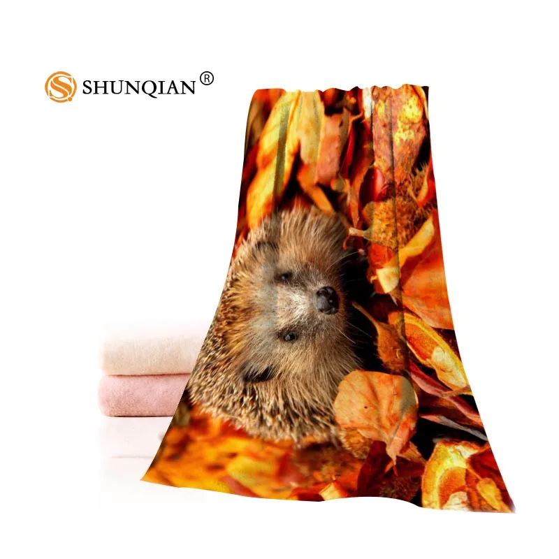 

Hedgehog Towels Microfiber Bath Towels Travel,Beach,Face Towel Custom Creative Towel Size 35X75cm And 70X140cm A7.24