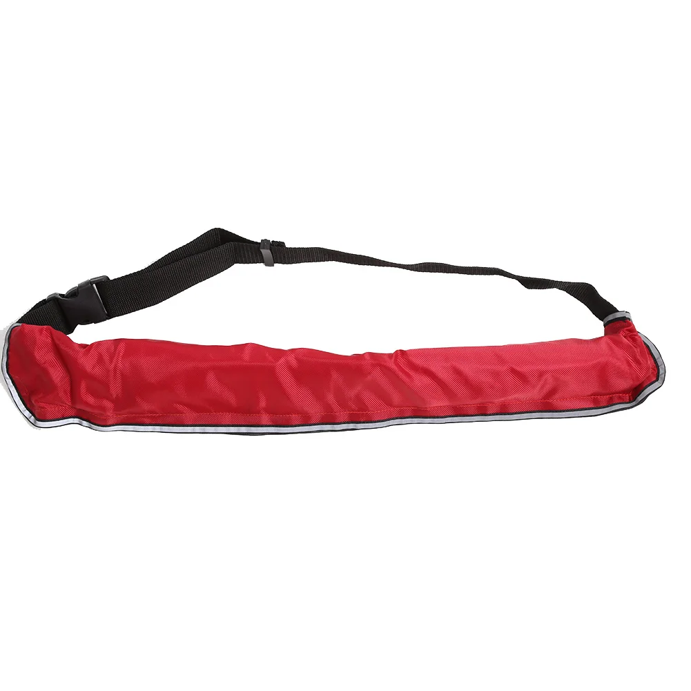 

Adjustable Inflatable Life Jacket Belt With Reflective Tapes and Whistle (red)