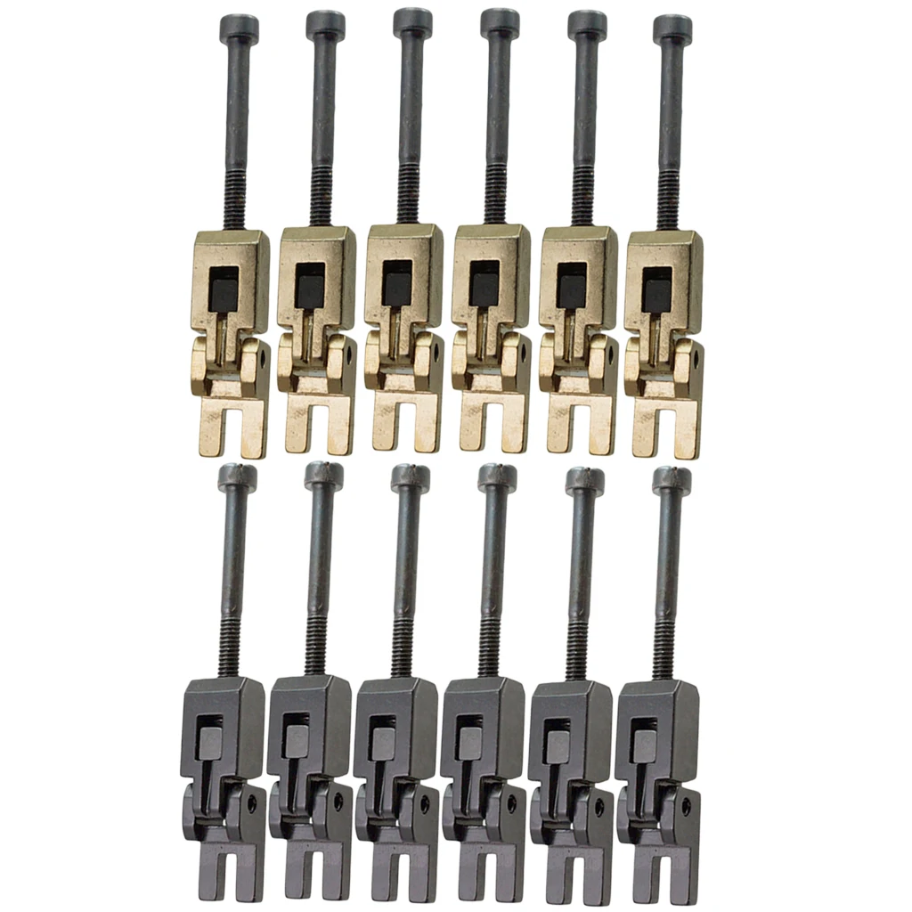 

6 Pieces 3 Height Tremolo Bridge Locked String Saddle Double Locking Systyem for Electric Guitar Instrument Parts Replacement