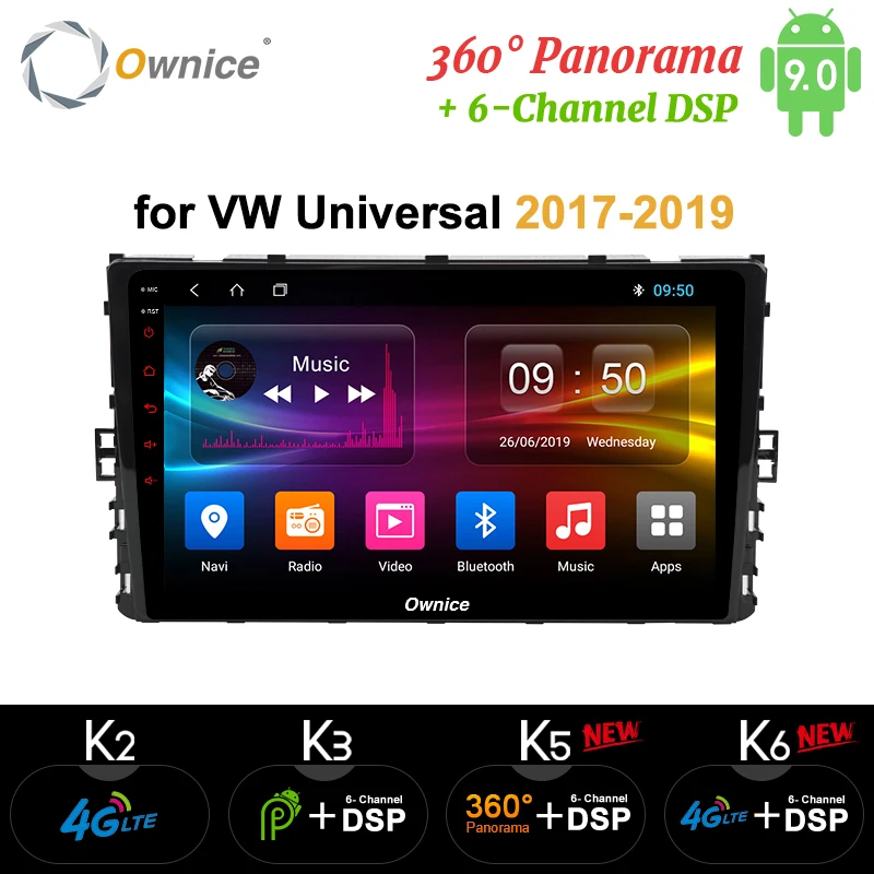 Ownice k3 k5 k6 Android 9 автомобильный радиоплеер 2din для Sportvan Alltrack PASSAT Golf Tiguan Polo Jetta Arteon 2018