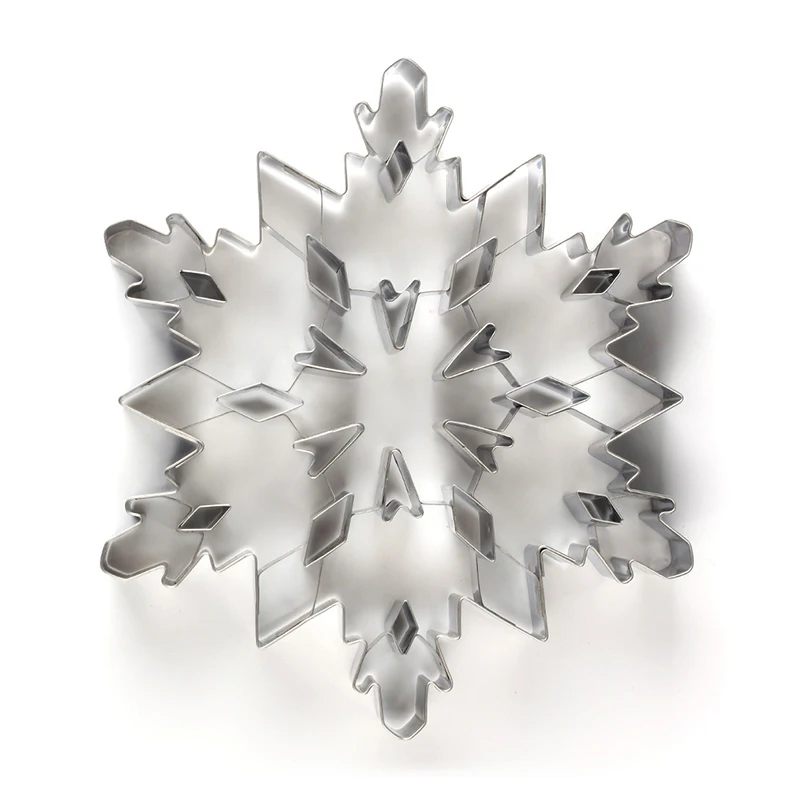 

FUNBAKY Christmas Mold for Baking Snowflake Christmas Treegingerbread Molds Big Stainless Steel Cookie Cutter Mould