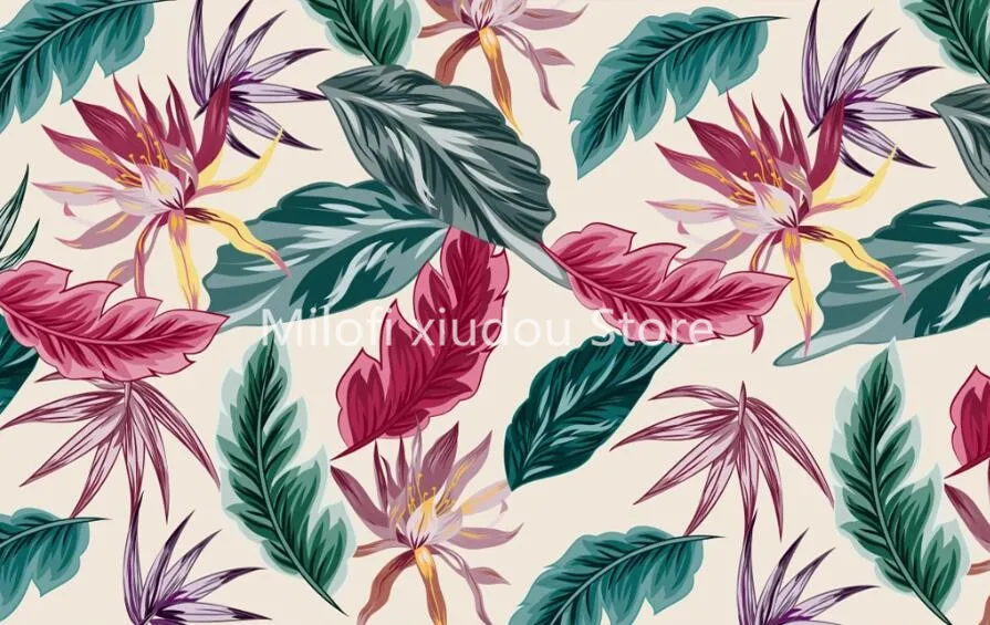 Пользовательские 3d росписи современный минималист растение из тропического