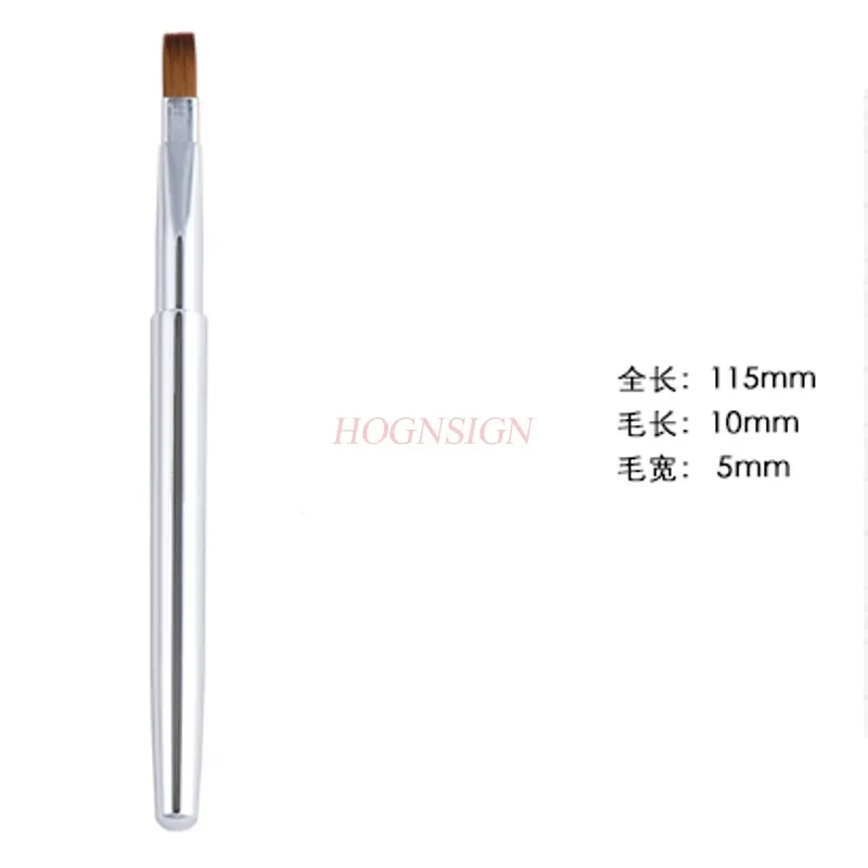 

Portable Retractable Flat Lip Brush For More Uniform Coloring Sale