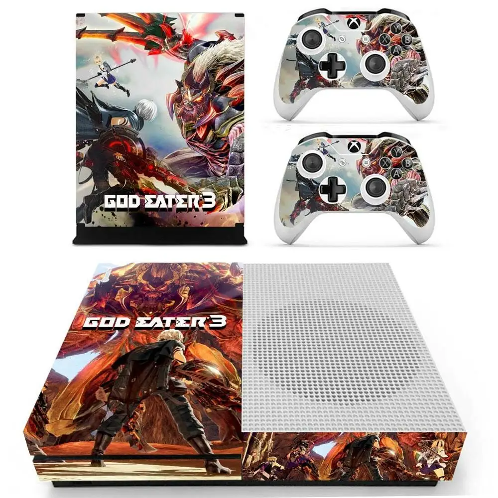 Наклейка s God Eater для Xbox One S кожа Виниловая Pegatina one тонкая консоль и два контроллера