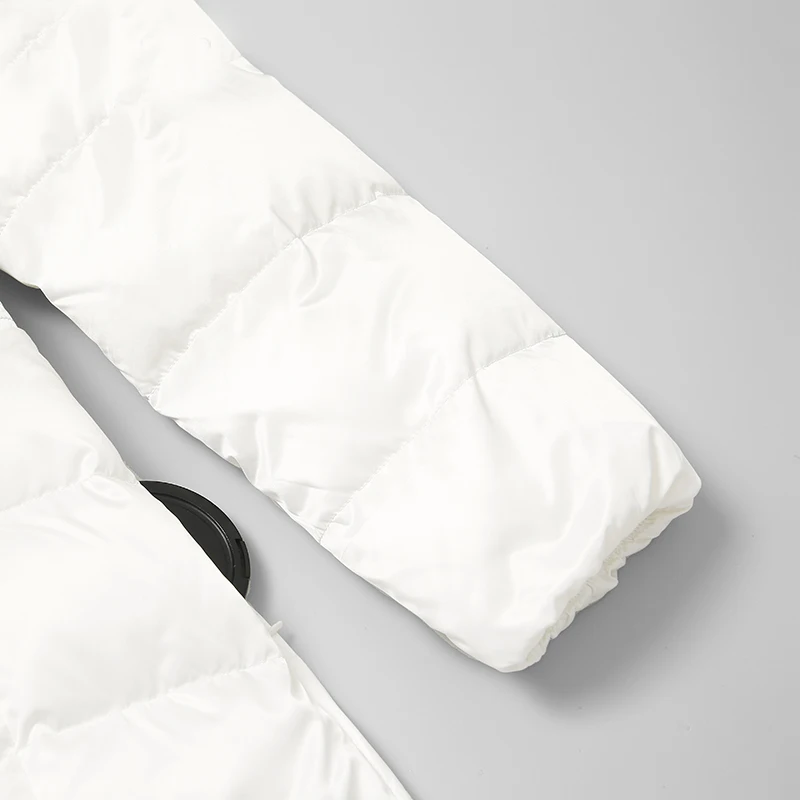 2019 женская зимняя одежда с высокой талией модное дизайнерское пуховое пальто