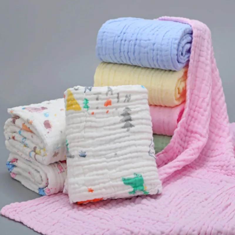 

6 Layers Muslin Swaddle Baby Blankets Newborn Muslin Swaddle Baby Bedding Custom Blanket Couverture Bebe Emmaillotage Drop Ship