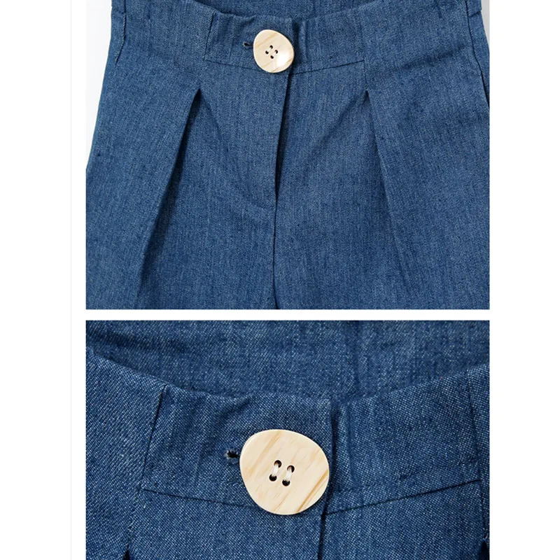 Джинсы для девочек-подростков от 4 до 16 лет синие хлопковые повседневные