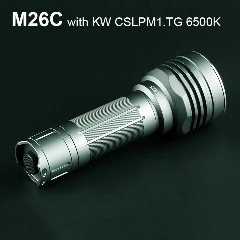 

Most Powerful Led Flashlight Convoy M26C with KW CSLPM1.TG 6500K White Tint Linterna LED 26650 Tactical Hunting Torch Light