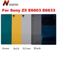 5 2 for sony xperia z5 back battery cover rear door housing case e6603 e6633 e6653 replacement for sony xperia z5 battery cover