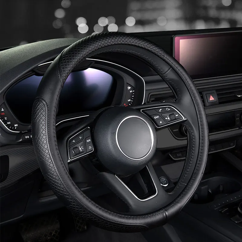 Модные кожаные чехлы на руль автомобиля автомобильные аксессуары для hyundai getz starex