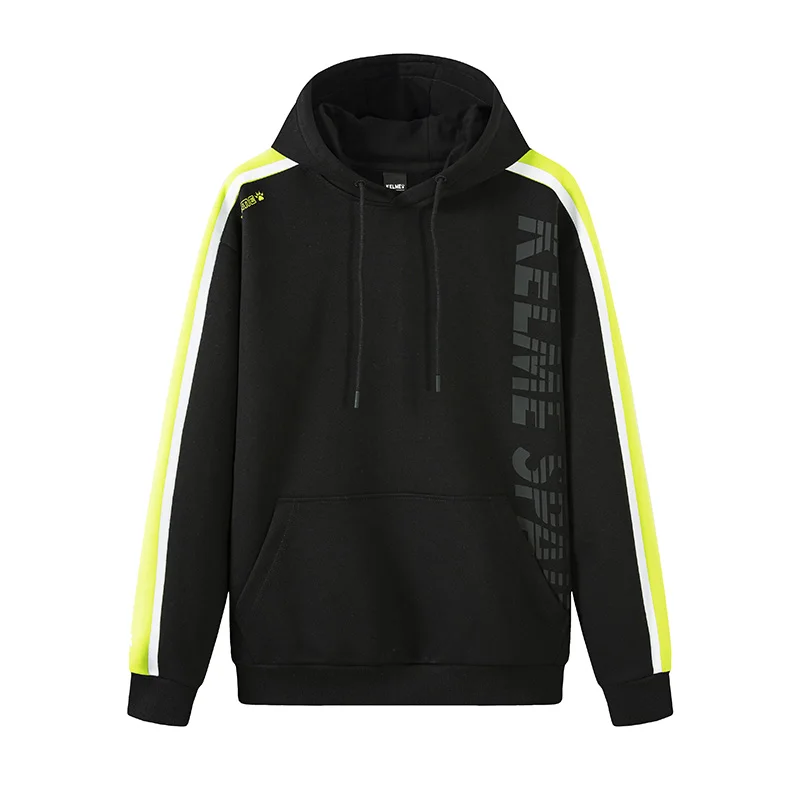 KELME мужские толстовки полосатые хип хоп мужская Японская уличная одежда