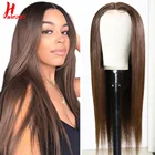 Парик HairUGo бразильский прямой блонд  4 4 x4 парик на сетке Remy Ombre T часть парик на сетке для женщин  27 цветной парик из человеческих волос 180%
