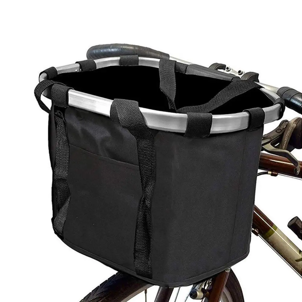 

Bicycle Front Basket Handlebar Pannier Cycling Bike Riding Pouch Cycle Biking Front Baggage Bag 3.0KG Load Carryings Holder