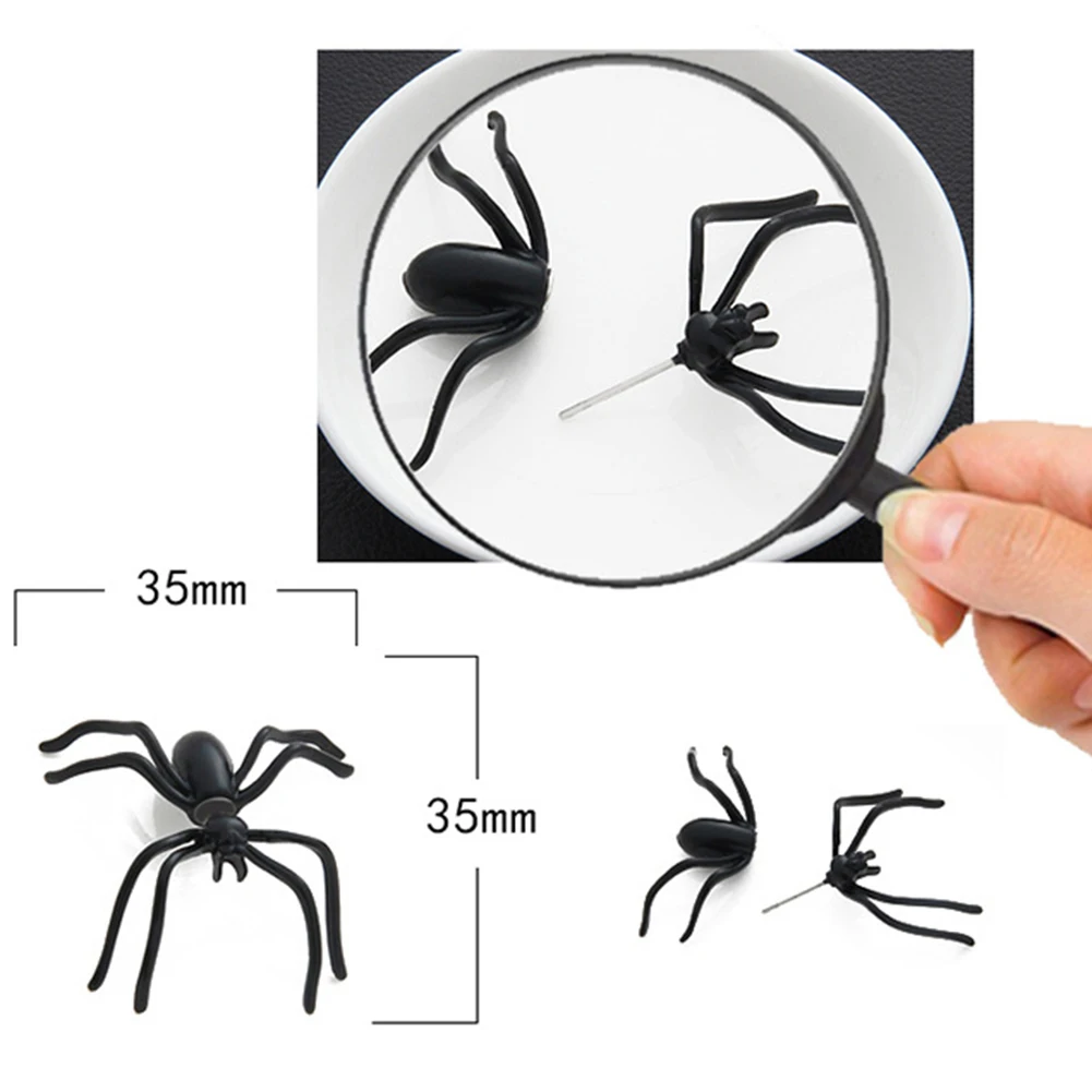 Украшение на Хэллоуин новинка 1 шт. модные уникальные серьги гвоздики жуткий паук