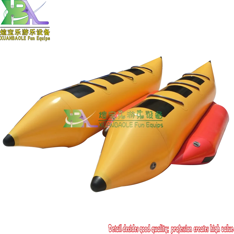 Прочная ПВХ-Банановая резиновая надувная лодка водная игра банан на 6 человек |