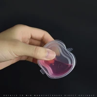 500pcs high quality creative apple shape transparent disposable sauce cup small pudding jelly yogurt taste plastic cup with lid