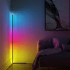 Современная светодиодная угловая напольная лампа RGB, простой прикроватный светильник с регулировкой яркости для спальни, торшеры для гостиной