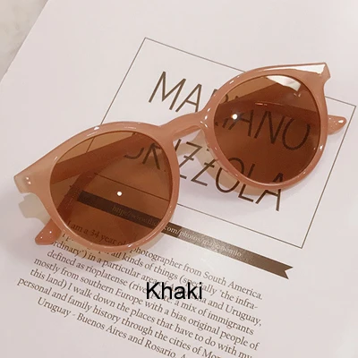 RBRARE милые круглые солнцезащитные очки для женщин в стиле ретро прозрачные