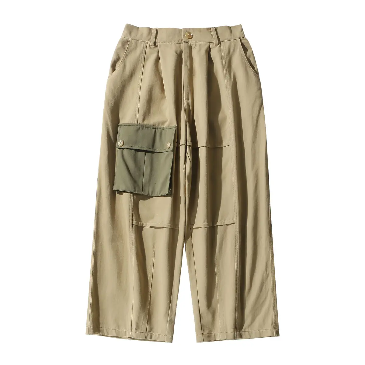 

Men's Loose Overalls Casual Pants Cargo Tactical Stright Pants Military Style Trendy Streetwear Hip Hop Style Trousers M-2XL