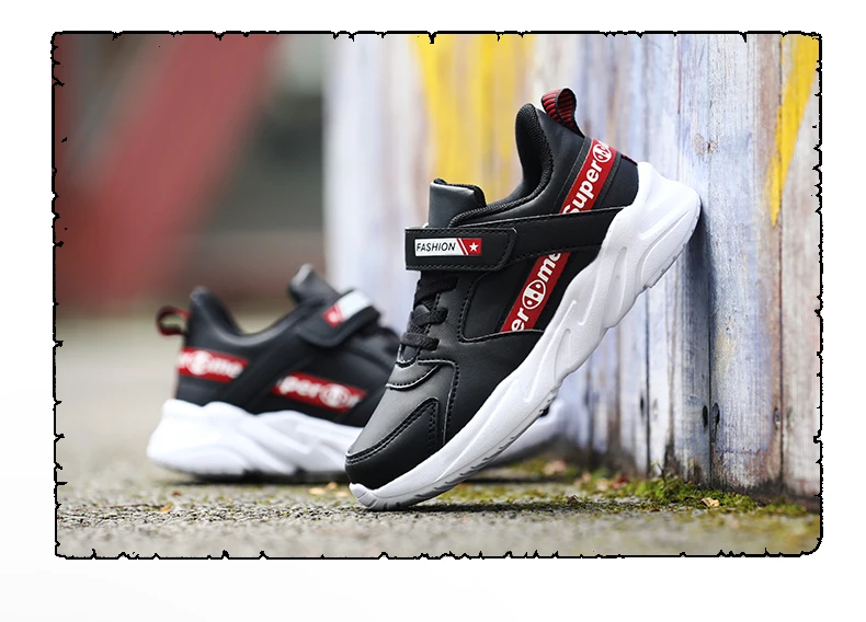 Autumn and winter leather sneakers cheap boys shoes casual shoes