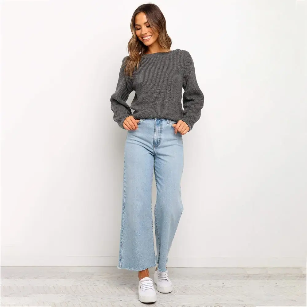 Женский свитер 2020 Африканский осенний пуловер с принтом Свободный вязаный