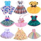 Платье принцессы длиной 14,5 дюйма с юбкой для куклы, аксессуары для кукол EXO, Paola Reina и 16 BJD, детская одежда для игрушек для девочек