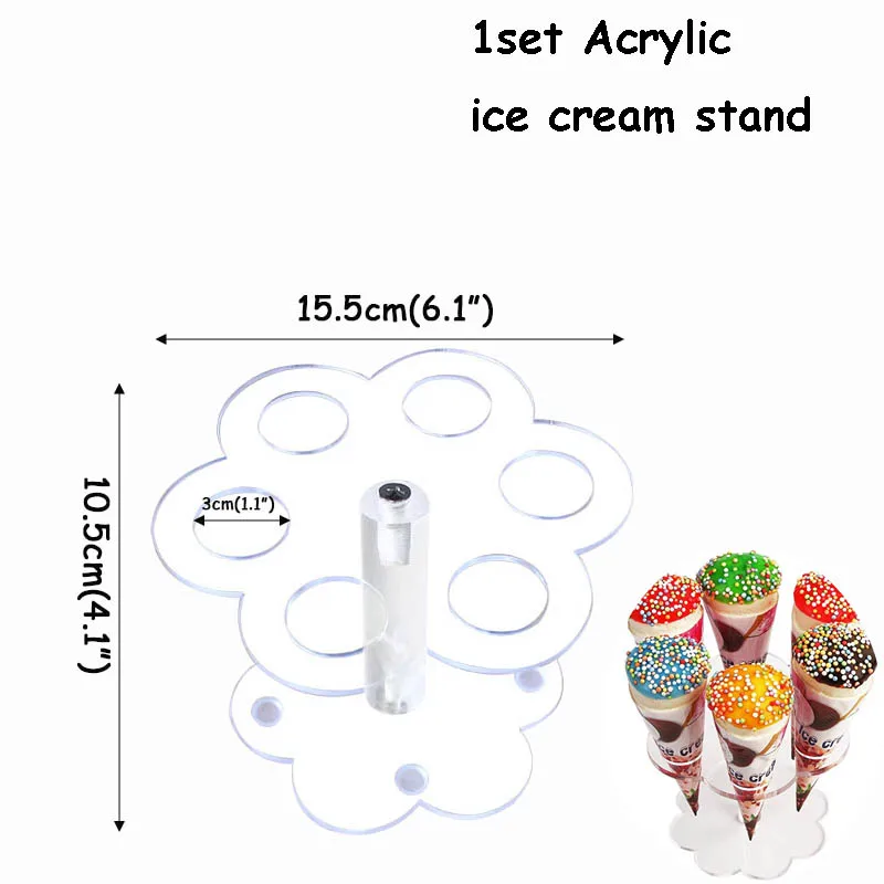 1set Acrylic stand 1 Набор деревянный пончик, настенная подставка, свадебное украшение, сделай сам, Пончик, подставка, держатель, Пончик, дисплей, настенная, для детского душа, для дня рождения, Декор - Цвет: 1set Acrylic stand