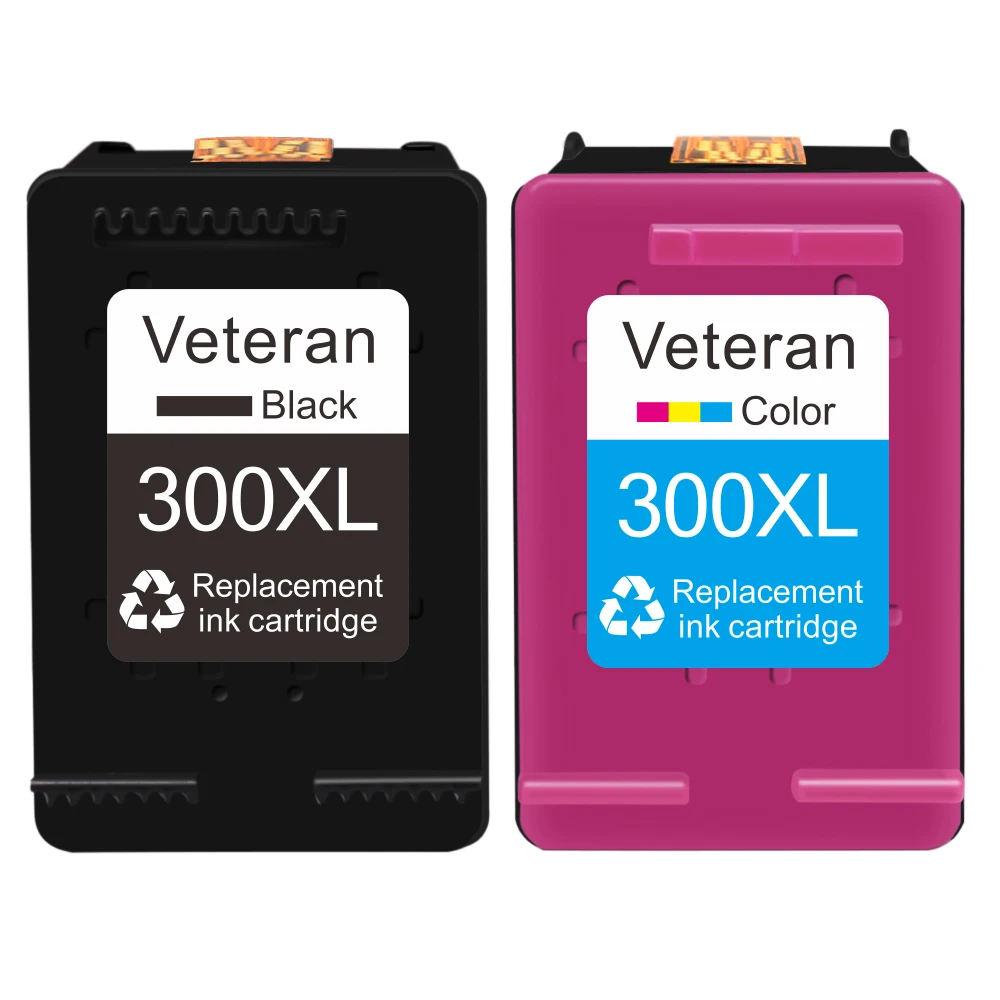 

Veteran 300XL Ink Cartridges Replace for HP hp300 XL for HP Deskjet D1660 D2560 D2660 D5560 F2420 F2480 F2492 F4210
