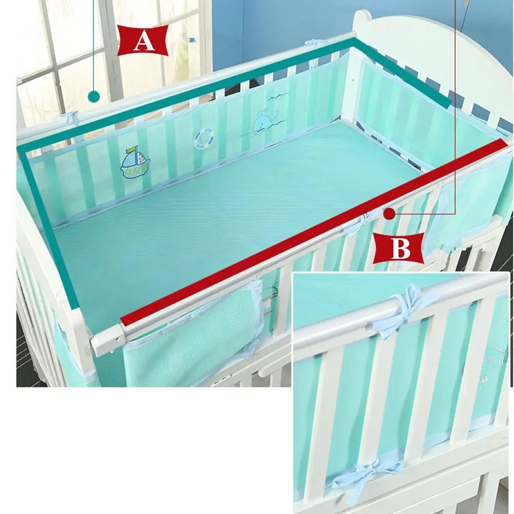 Kidlove/2 шт., детская дышащая защита на кровать с мультяшным принтом, защита на кровать, забор, товары для безопасности детей, уход за ребенком