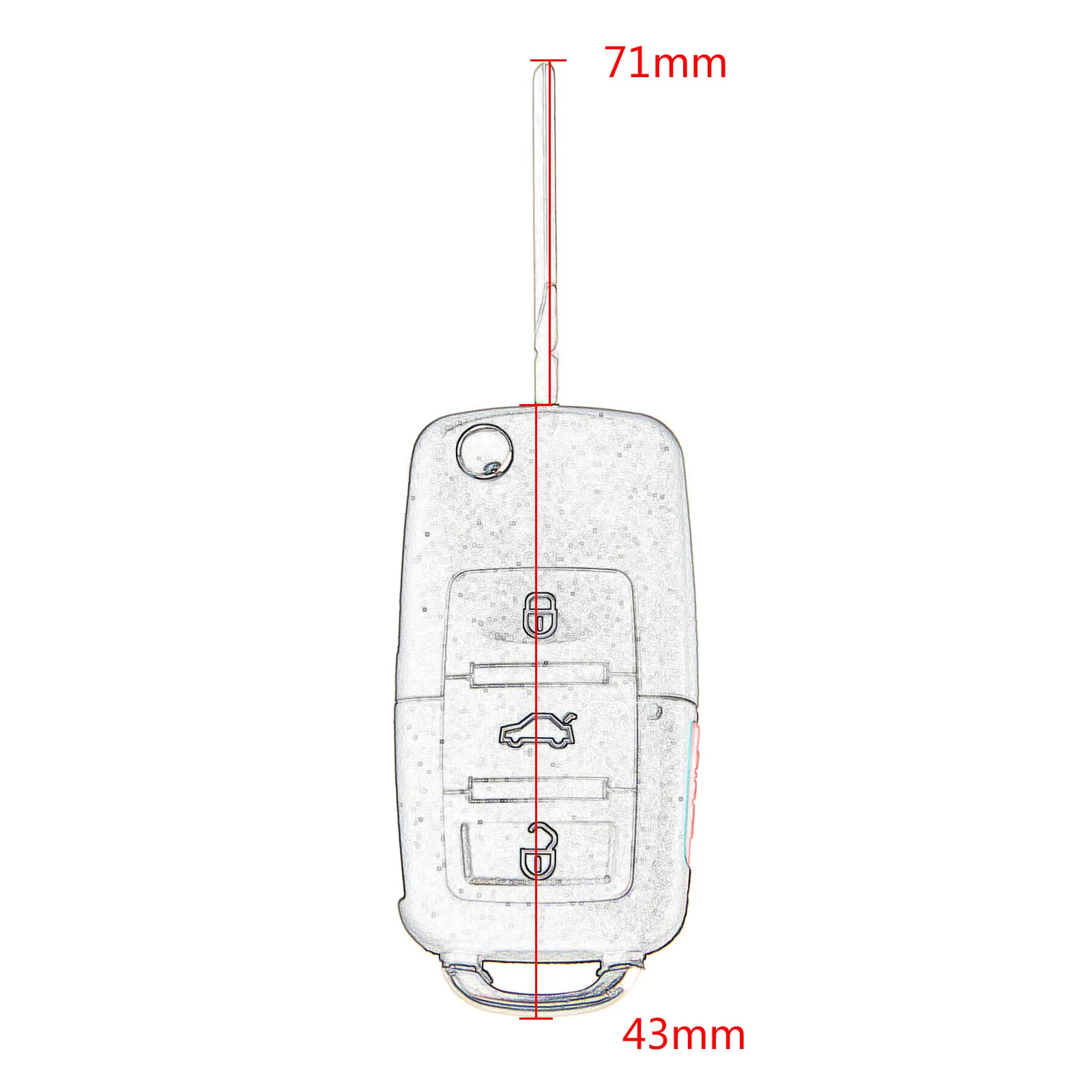 Чехол для V W BEETLE PASSAT GOLF Rabbit MK4 MK5 R32 Key|Ключ от авто| |