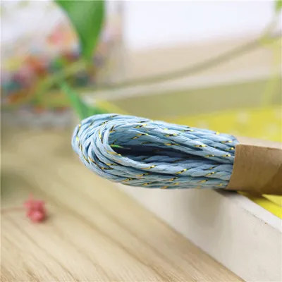 10 м красочные бумажные веревки DIY ручной работы ремесло для свадьбы торт из конфет Печенье Подарочная коробка упаковочный обмоточный Декор - Цвет: style 4