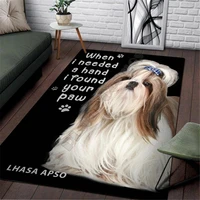 lhasa apso area rug 3d all over printed carpet mat living room flannel bedroom non slip floor rug 03