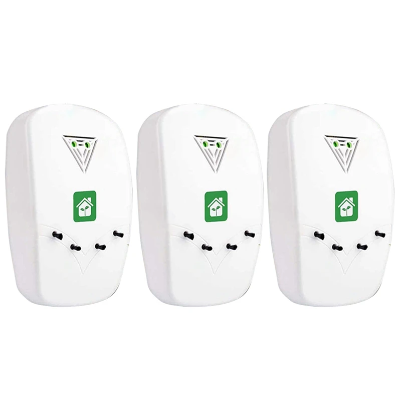 

HAEGER 3Pcs Air Purifier For Home Plug-In Negative Ion Generator Air Purifier No Filter Portable Household With US Plug