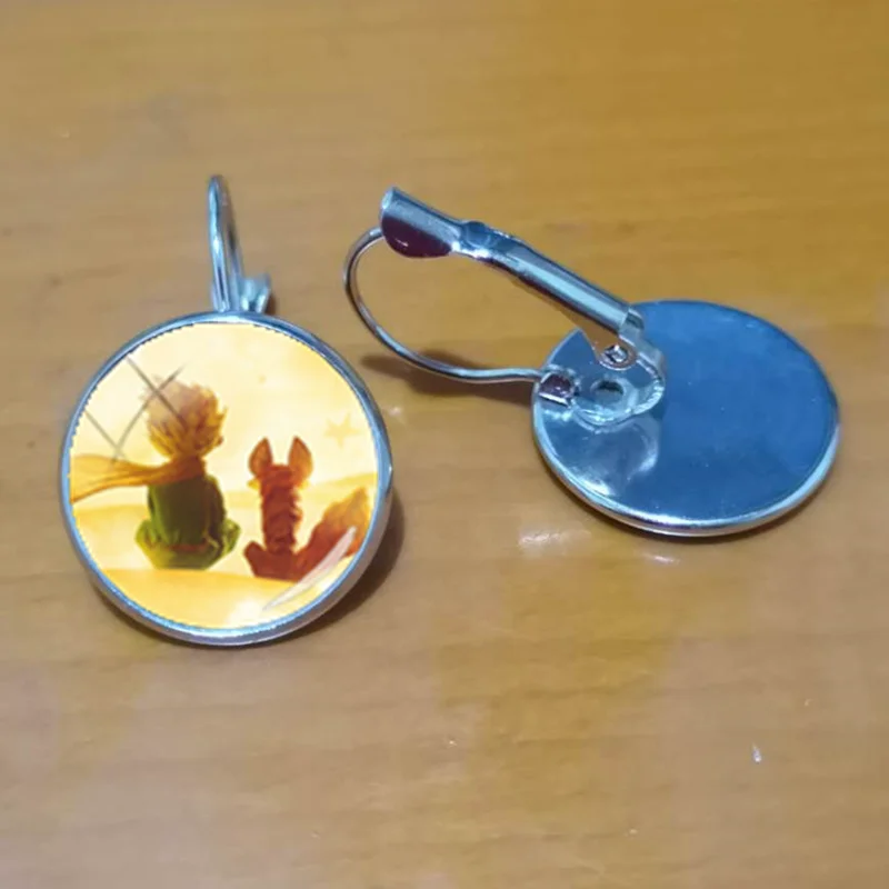 Silver / Новая мода Le Petit Prince Hook Серьги маленькое украшение Маленький принц французский Сказочный Стиль серьги аксессуары - Окраска металла: Silver
