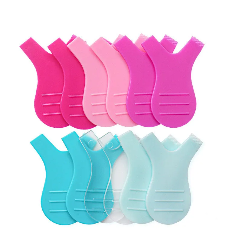 

HOT 10 Pcs/Pack Reuseable Plastic Eyelash Brush Clean Y Shape Grafted Eyelashes Brushes women Makeup Mascara Tools Eyebrow comb