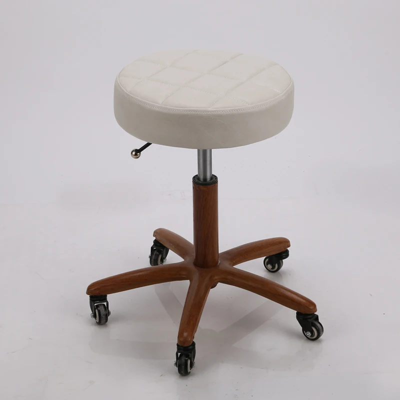 Bar Chair Cashier Round Stool High Simple Backrest Lift Rotating Beauty |