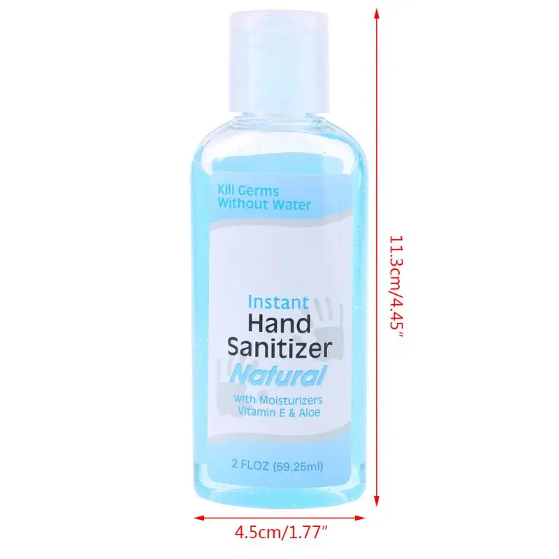 60ml Travel Portable Mini Hand Sanitizer Anti-Bacteria Moisturizing Fruit-Scented Disposable No Clean Waterless Clear Bottle Sha | Красота и