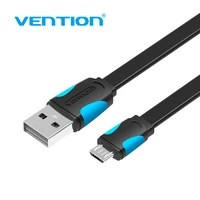 vention flat micro usb cable for xiaomi redmi samsung 2 4a fast charging microusb data charger cord android mobile phone cables