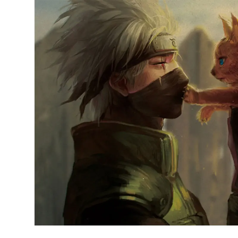 

Ninja/classic characters fifth generation Ninja Hatake Kakashi collection nostalgic retro anime kraft poster decor art