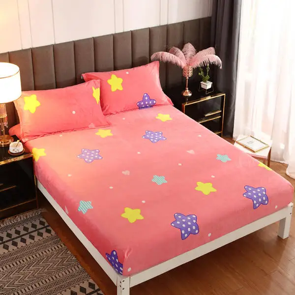 Оптовая продажа на зиму теплые фланелевые матрас покрывало из бархата кровать в