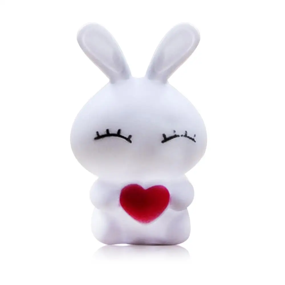 

Light Night Lamp Rabbit Party Decoration LED Decoration LED Bedroom Color Changing Kid Cute Bead Beam Gift Cartoon