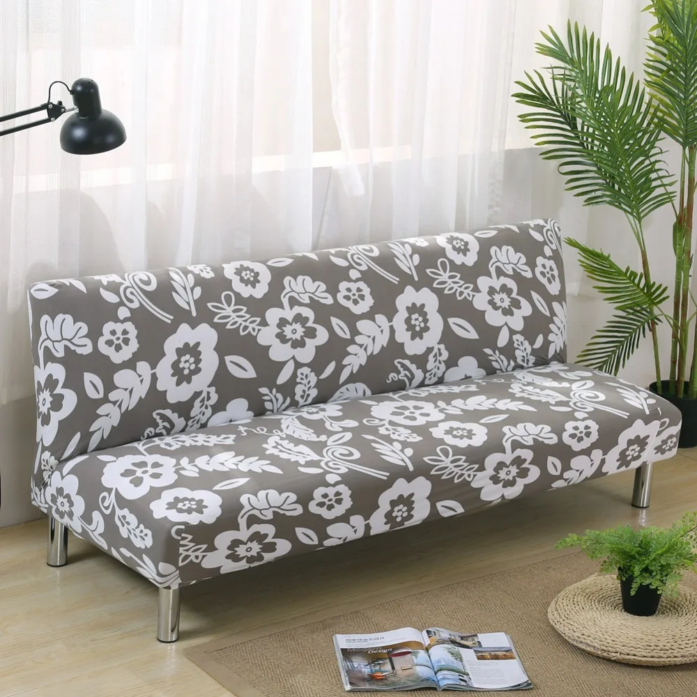 

All-inclusive Sofa Couch Cover Foldable Stretch Slipcover Cushion Case Slip-resistant Sofa Cover Armless Jacquard Sofa Bed Cover