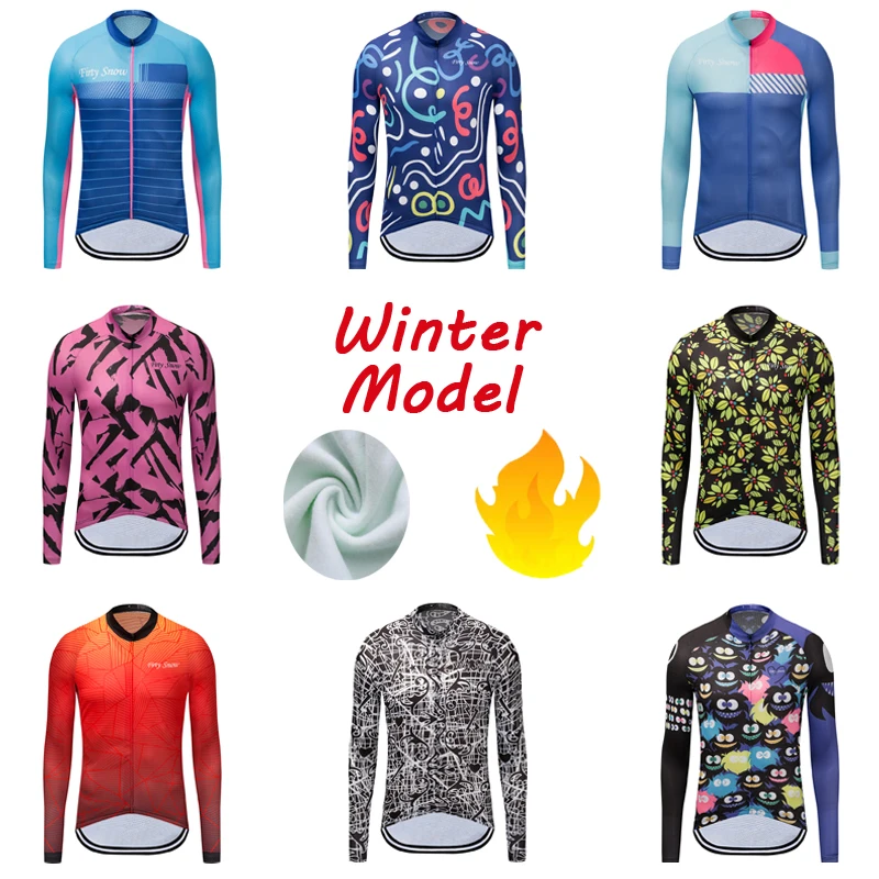 Мужская Зимняя Теплая Флисовая веломайка 2021 одежда для горного и шоссейного