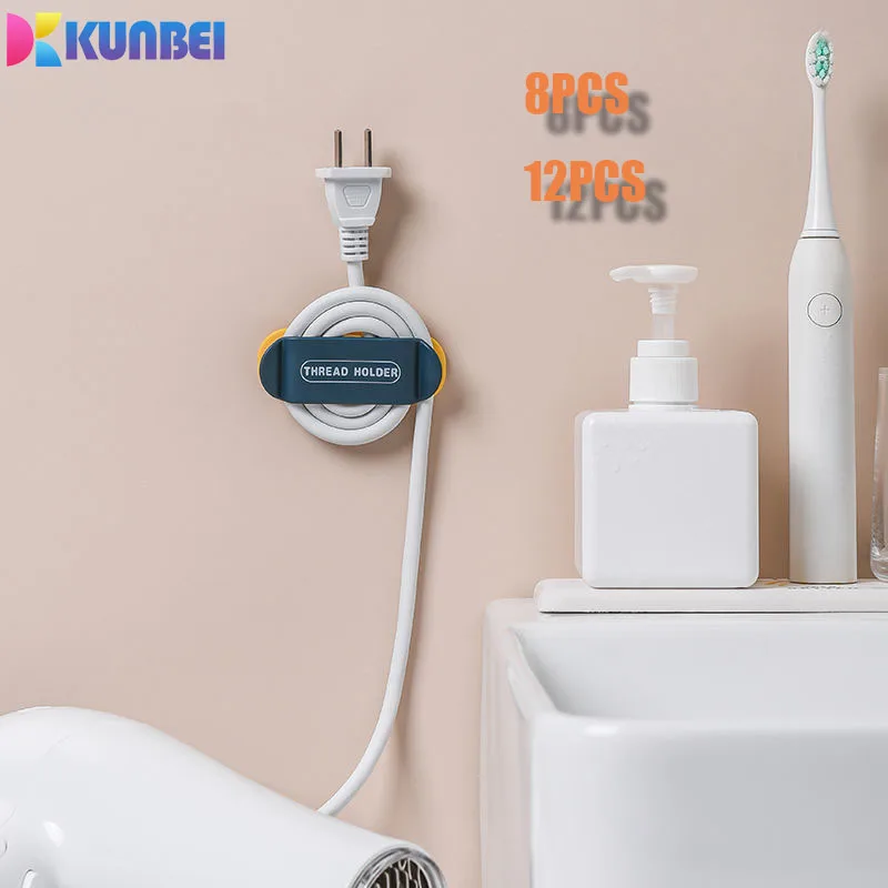 

KUNBEI Self-Adhesive Kitchen Car Bathroom Cable Organizer Clip Network Office Management Desktop Workstation Wire Manager Cable