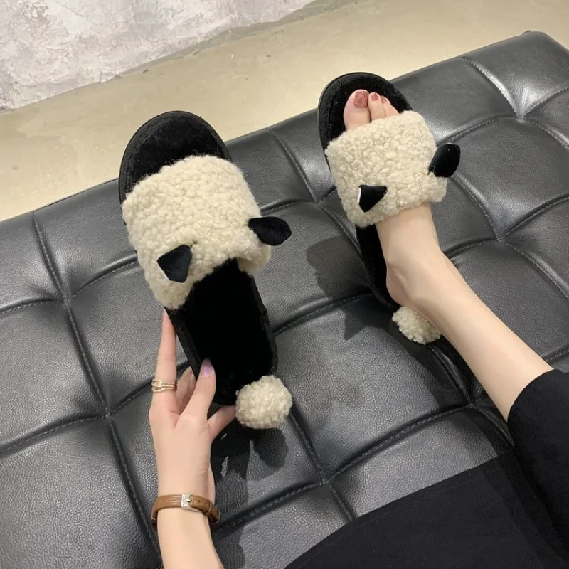 Winter Slippers To Wear 2022 New Home Slippers Sanitary Clogs Woman Flats Mules Women's Flip Flops 2021 Shoes Heel Women