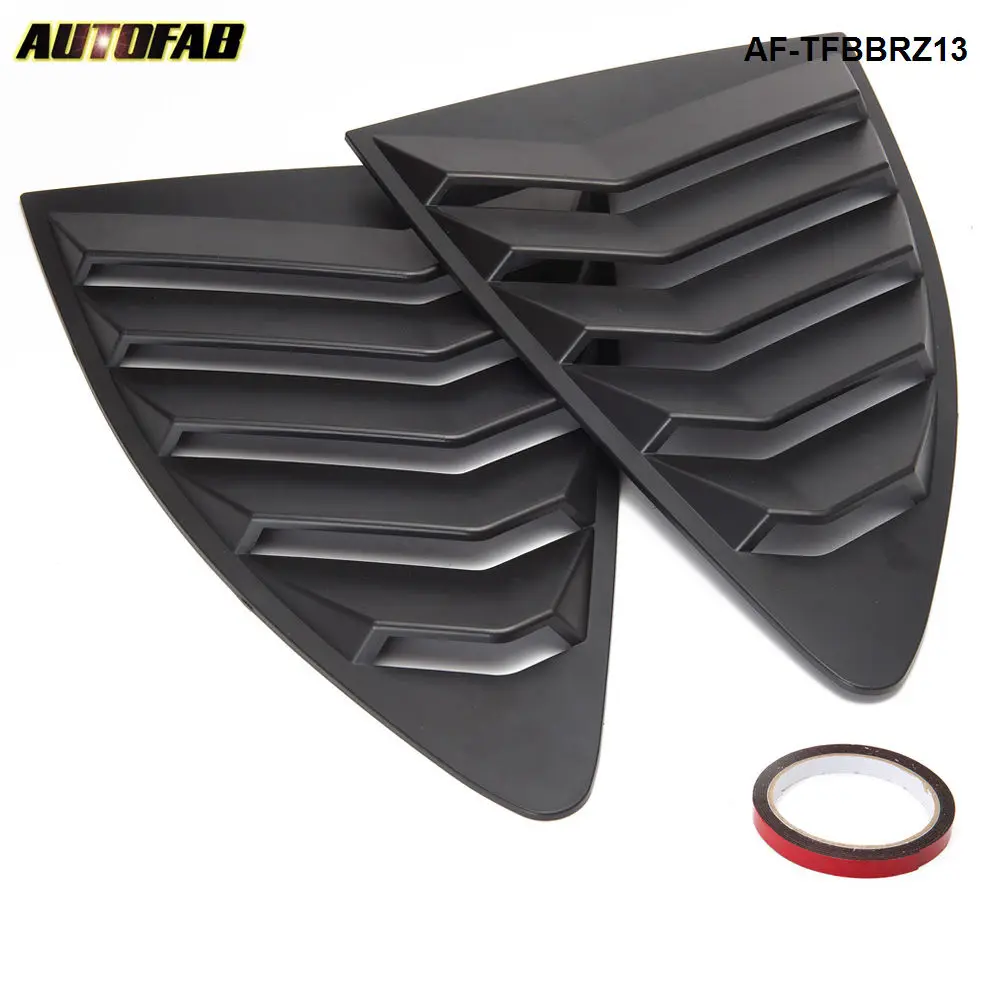Черная боковая четверть окна жалюзи доска ABS 5-Vent для Subaru BRZ 2013-2017 AF-TFBBRZ13 |