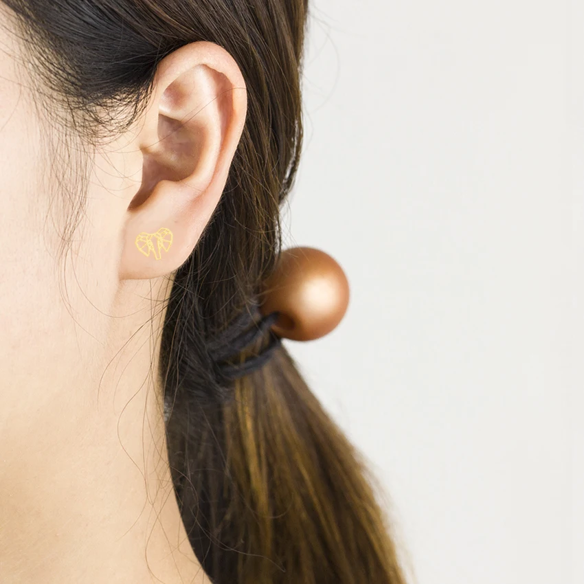 Минималистичные серьги гвоздики в виде слона для женщин детские украшения стиле