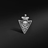 viking jewelry on the neck arrow pendant necklaces for man skull personality hip hop mens chain necklace accessories
